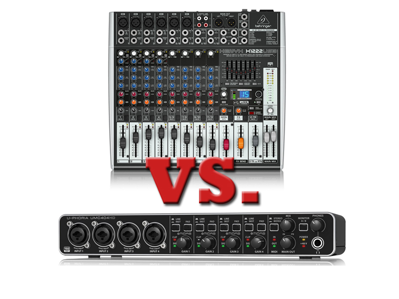 Mixer VS Audio Interface for your home studio - James Barnden Blog